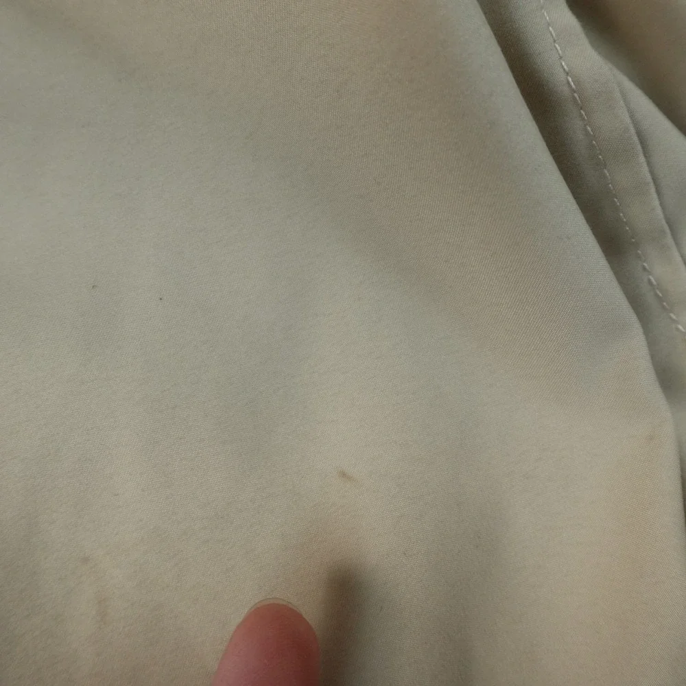 VTG Tommy Hilfiger Jacket Mens L Beige Tan Full Zip Bi Swing Harrington Coat Y2K